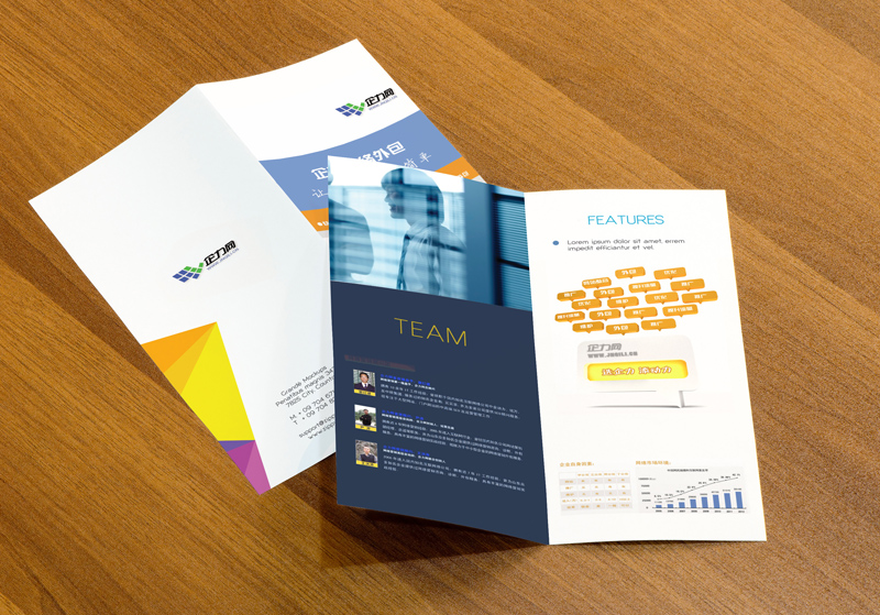 企力網(wǎng)三折頁(yè)