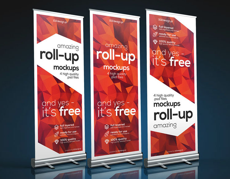 現(xiàn)代風(fēng)格易拉寶（X展架）設(shè)計(jì)模版分享