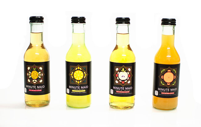 果汁飲料裝飾畫風(fēng)格包裝設(shè)計(jì)欣賞