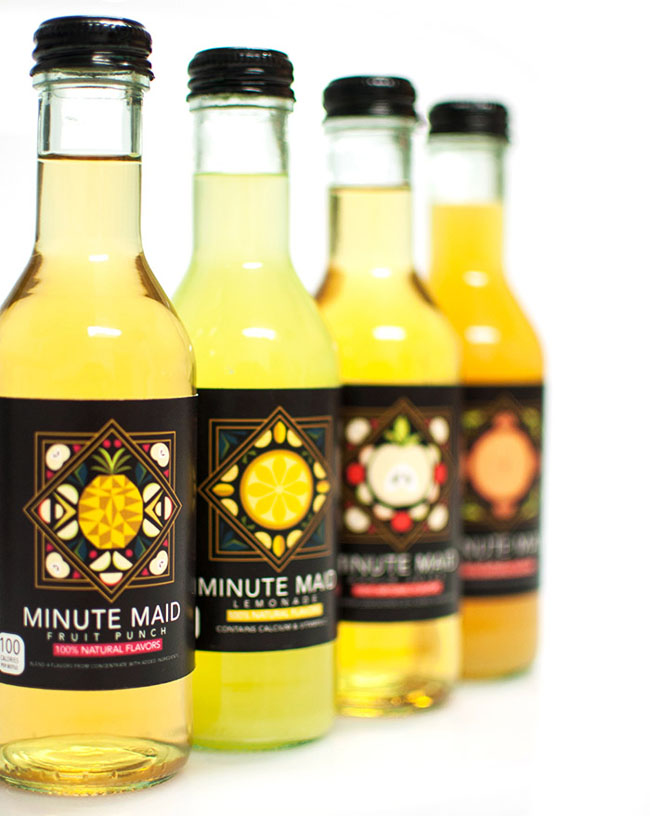 果汁飲料裝飾畫風(fēng)格包裝設(shè)計(jì)欣賞