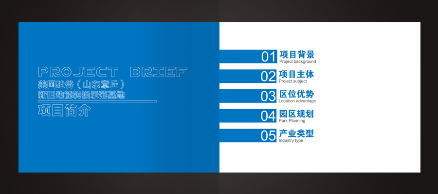 山東章丘新舊動能轉換示范基地項目畫冊
